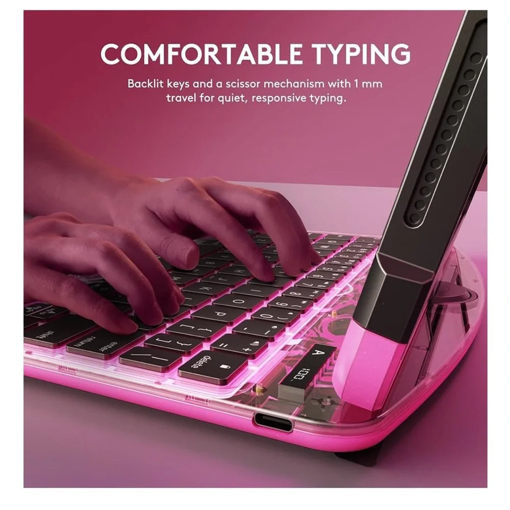 Pink Keyboard Case for iPad Pro 12.9